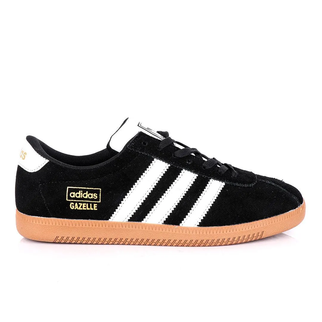 AD Gazelle Black Suede Sneakers