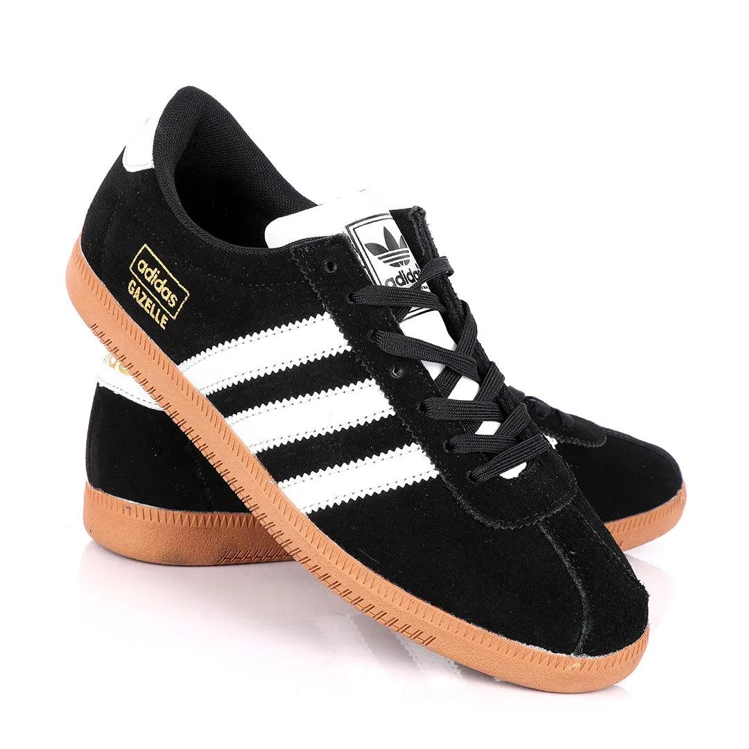 AD Gazelle Black Suede Sneakers