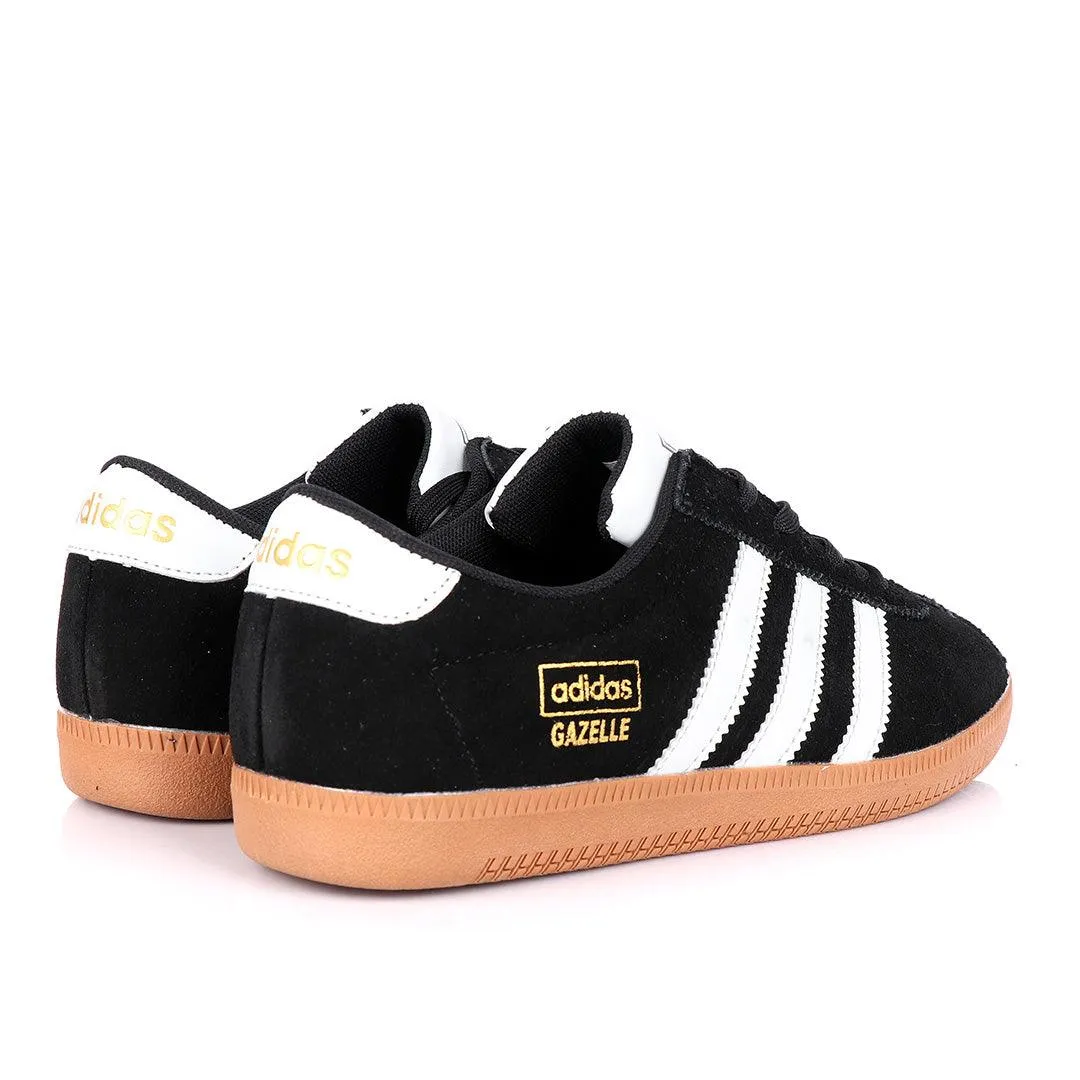 AD Gazelle Black Suede Sneakers