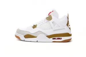 Air Jordan 4 White Brown