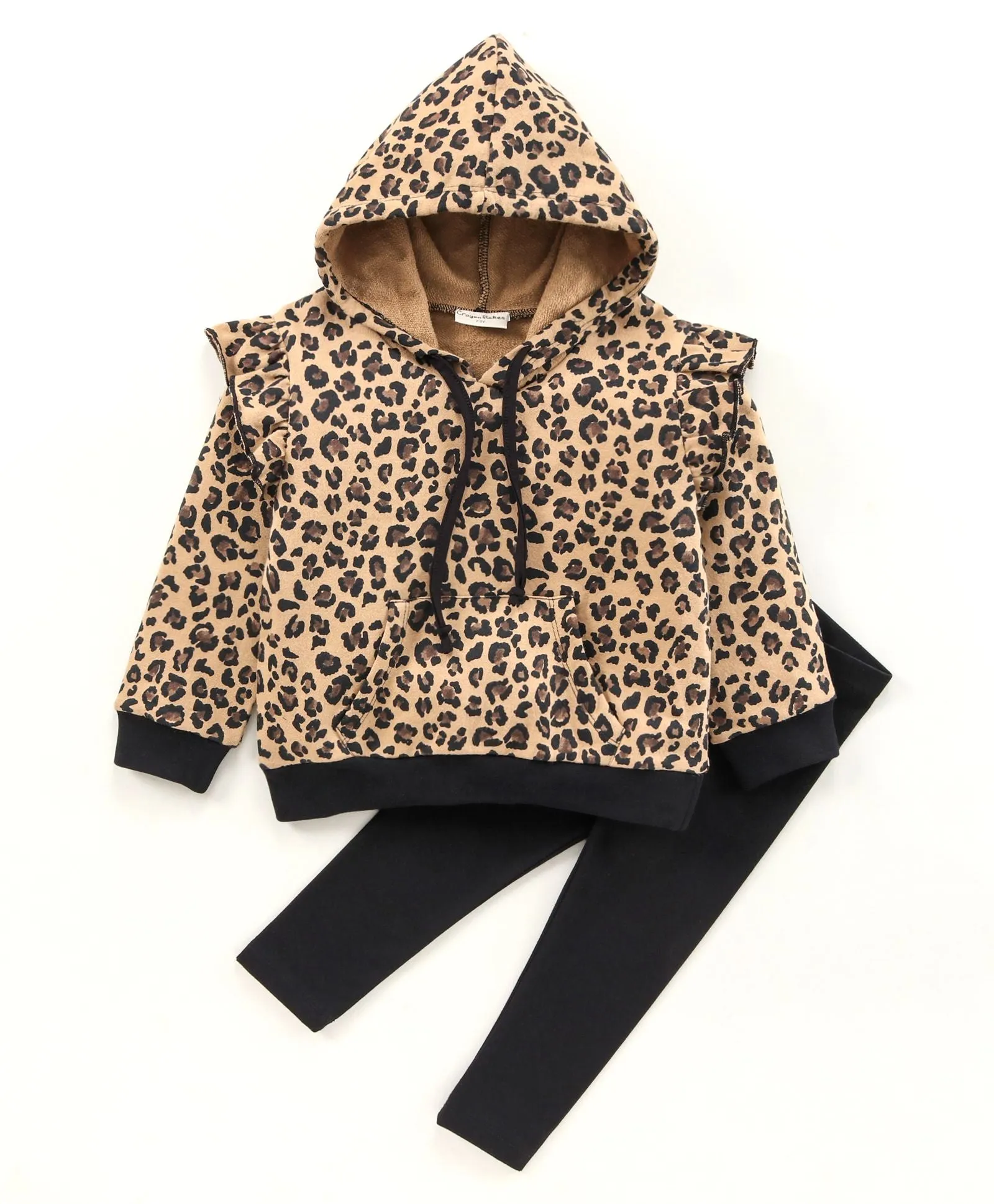 Animal Print Hoodie Sweatshirt Legging Set