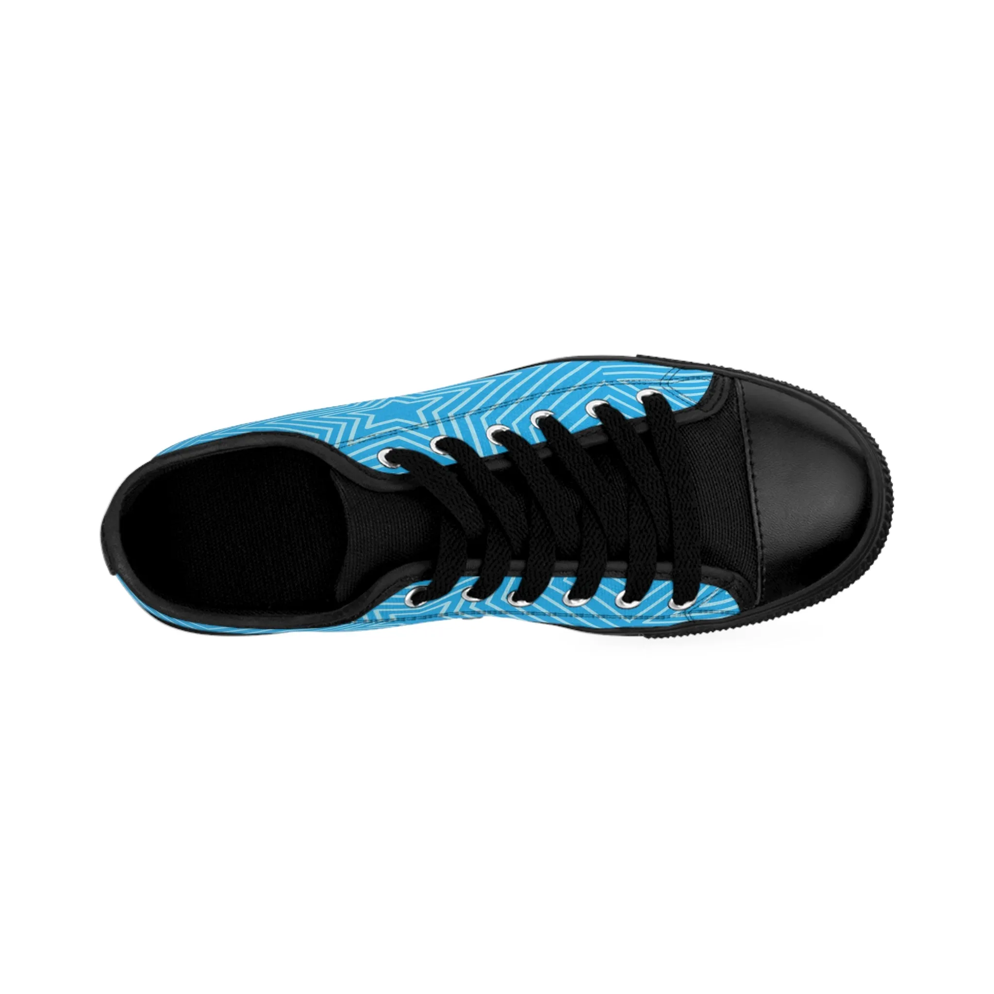 Blue Background with Stars Women's Sneakers