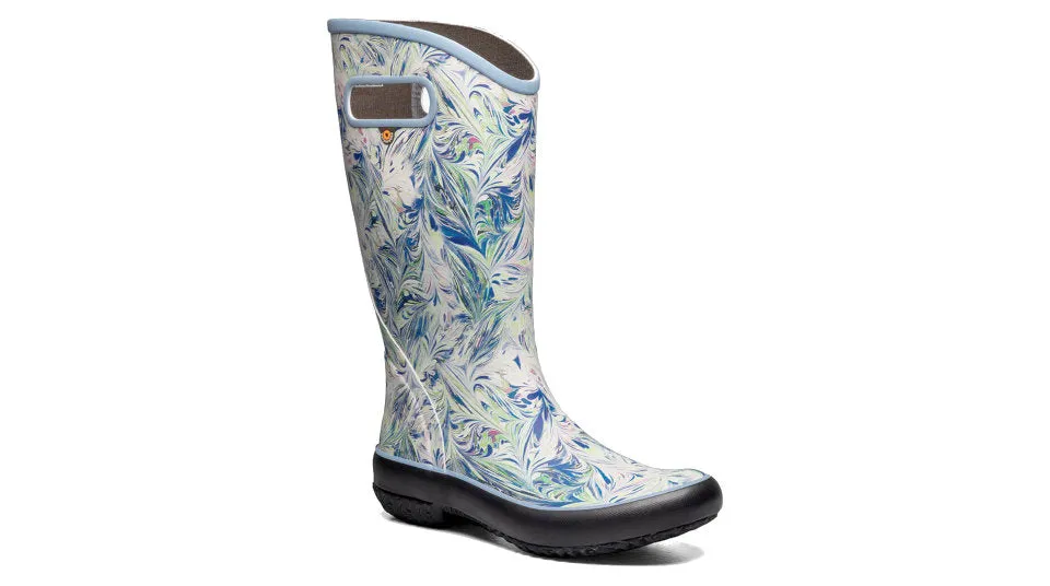 Bogs Women's Rainboot Marble Blue Multi