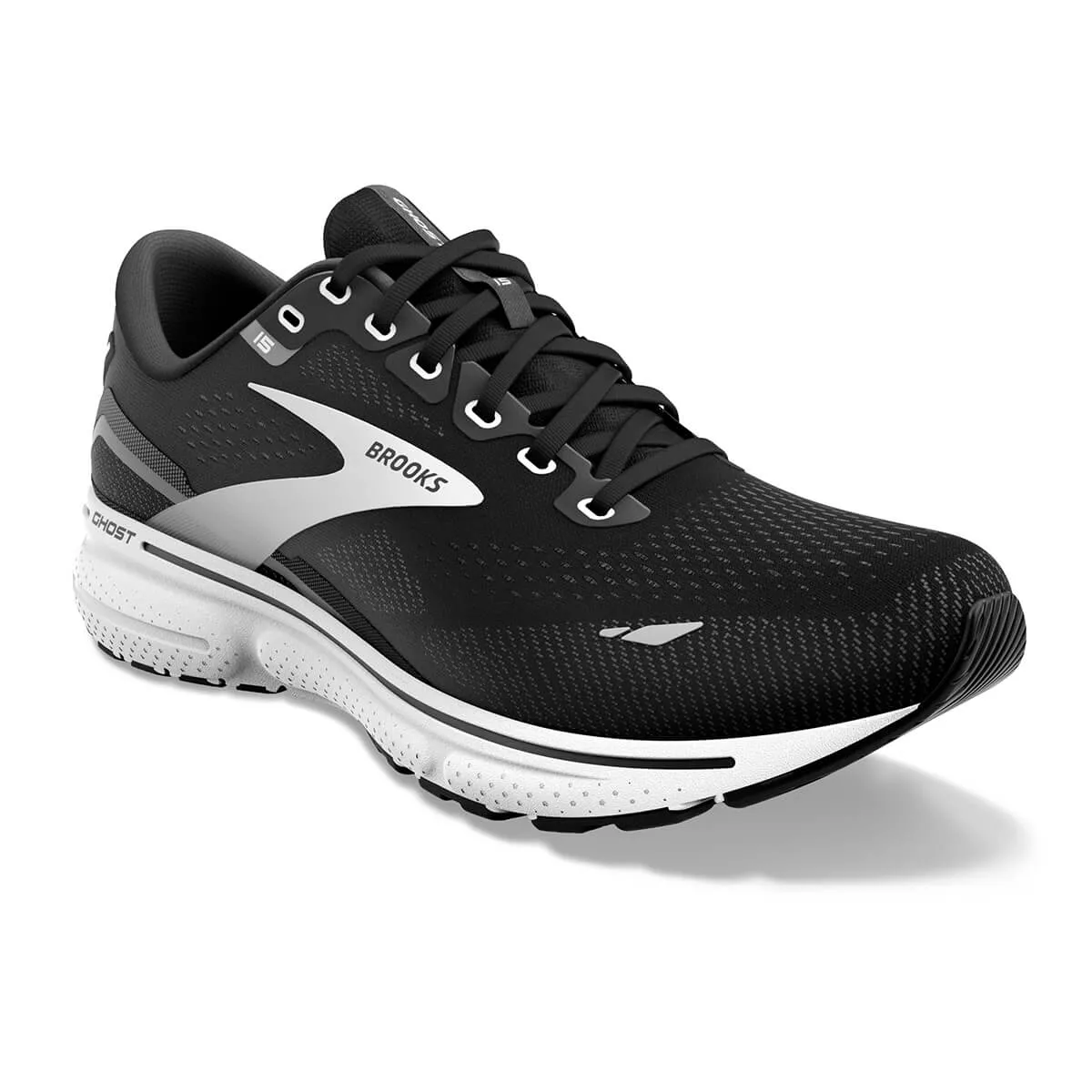 Brooks Ghost 15 Womens | Black/blackened Pearl/white