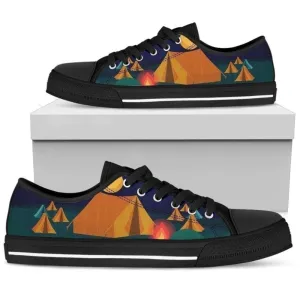 Camping Sneakers Women's Sneakers Low Top Shoes, Low Top Sneaker, Low Top Canvas Shoes