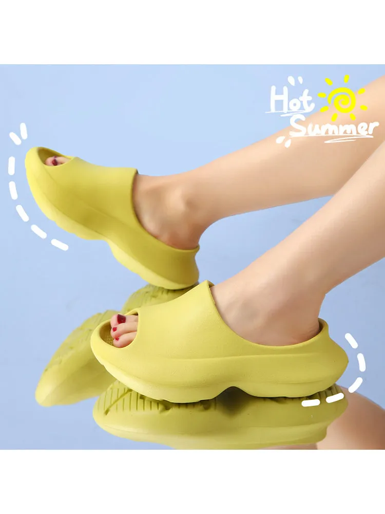 Coconut Platform Slippers Summer Soft Soles Casual Women Slippers