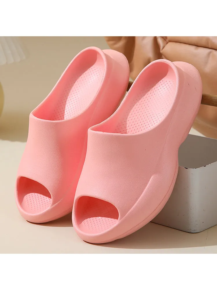 Coconut Platform Slippers Summer Soft Soles Casual Women Slippers