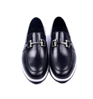 Corrente Calfskin Slip-On Casual Loafer Black