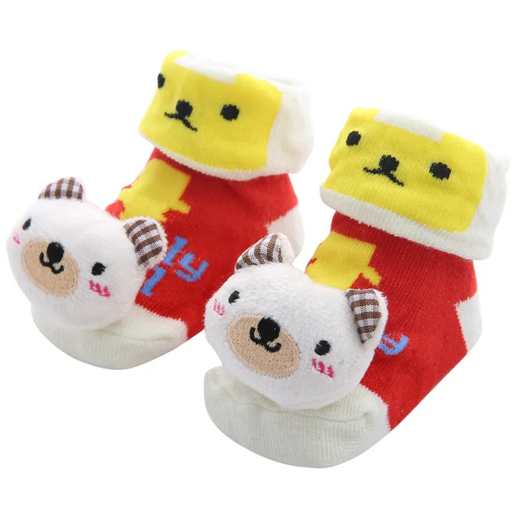 Cute Animal Non-Slip Cotton Socks for Toddlers