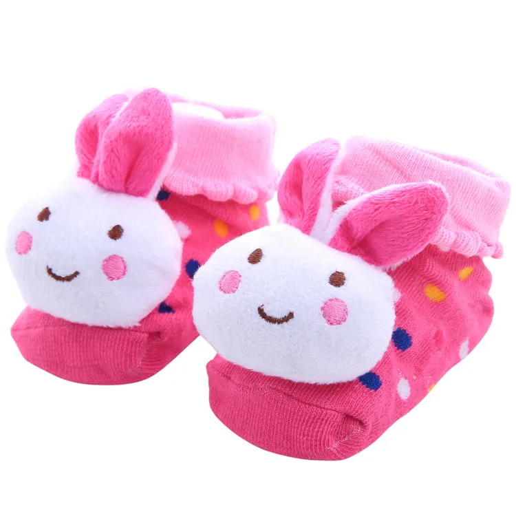 Cute Animal Non-Slip Cotton Socks for Toddlers