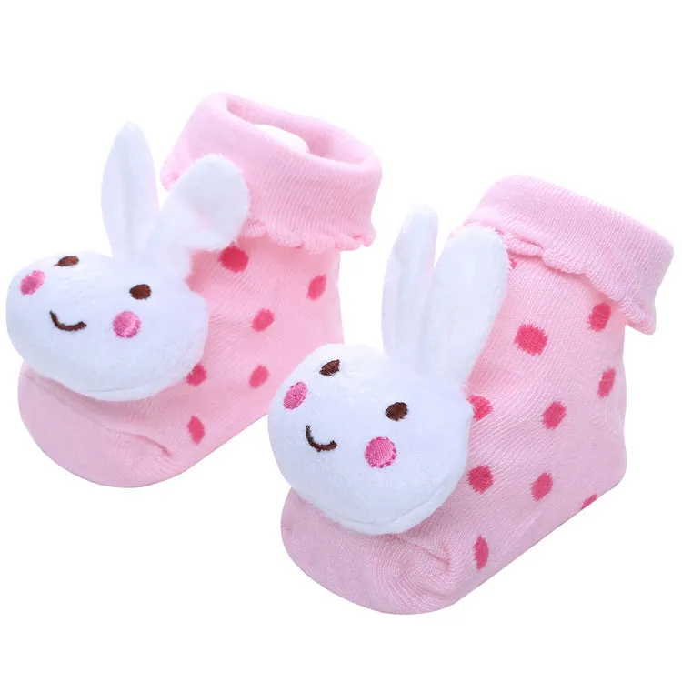 Cute Animal Non-Slip Cotton Socks for Toddlers