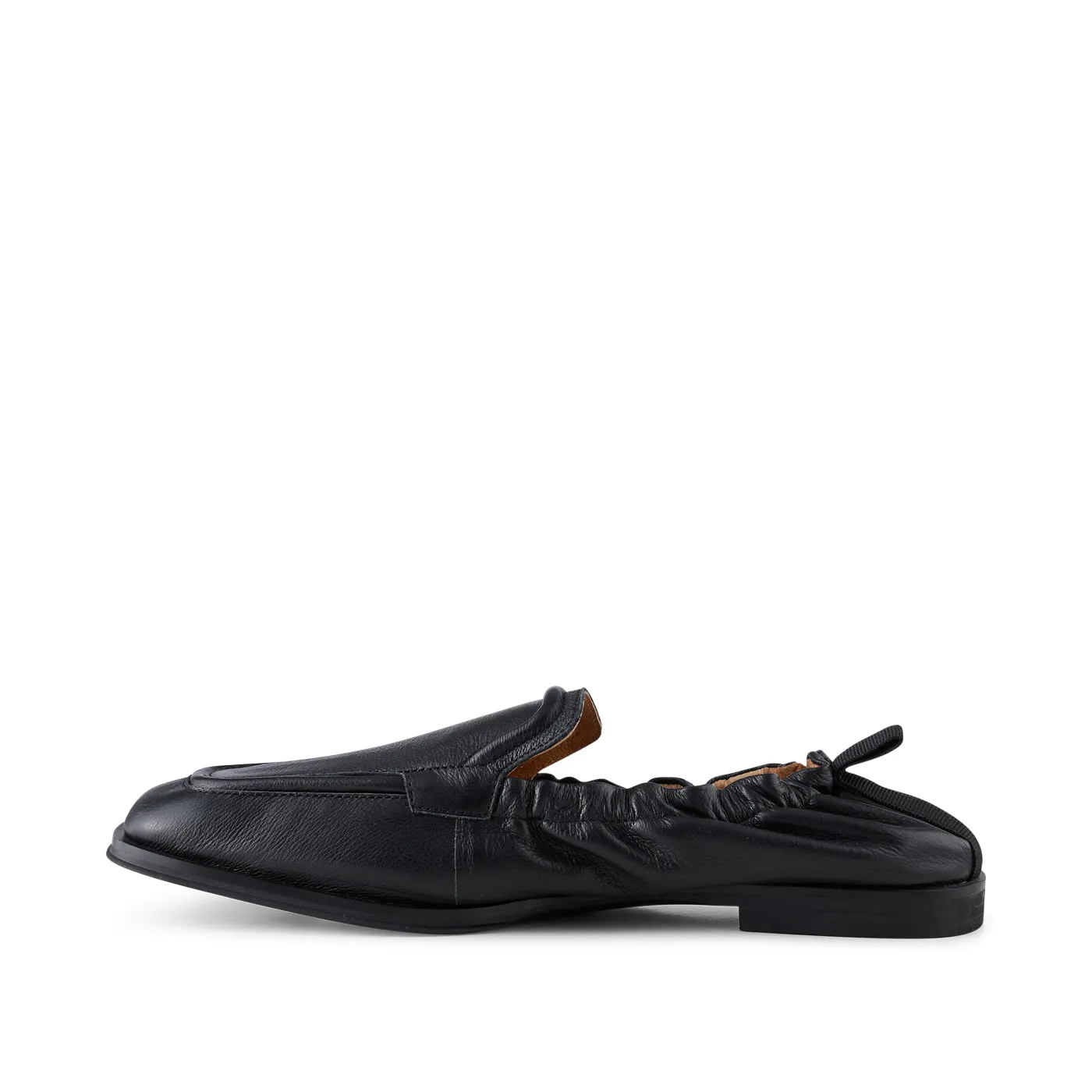 Erika loafer leather - BLACK GRAIN