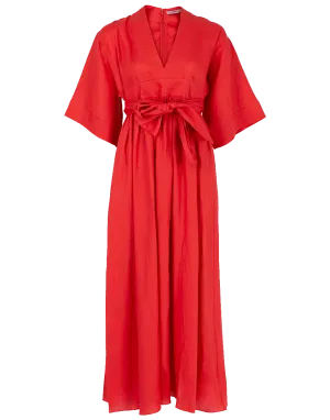 Ferres Cap Sleeve Wrap Dress