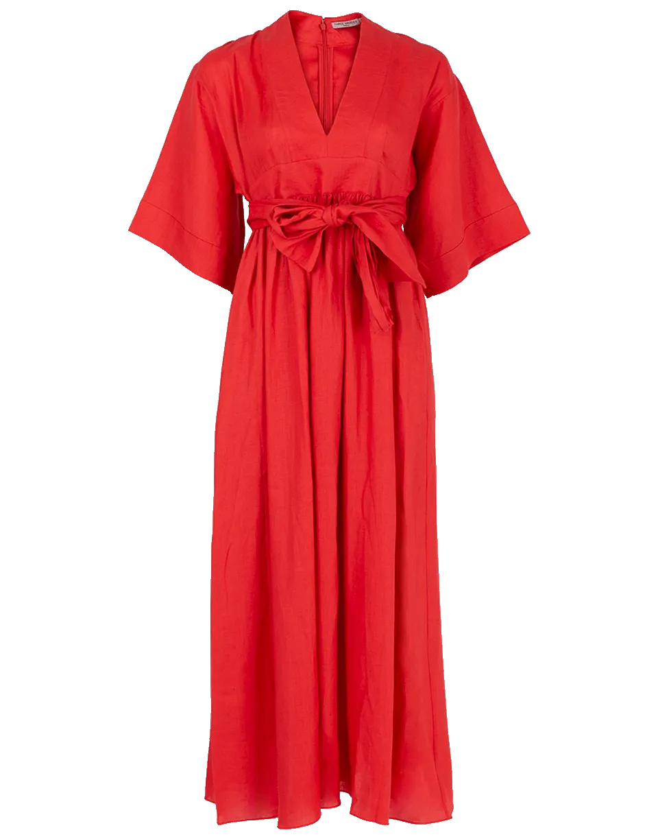 Ferres Cap Sleeve Wrap Dress