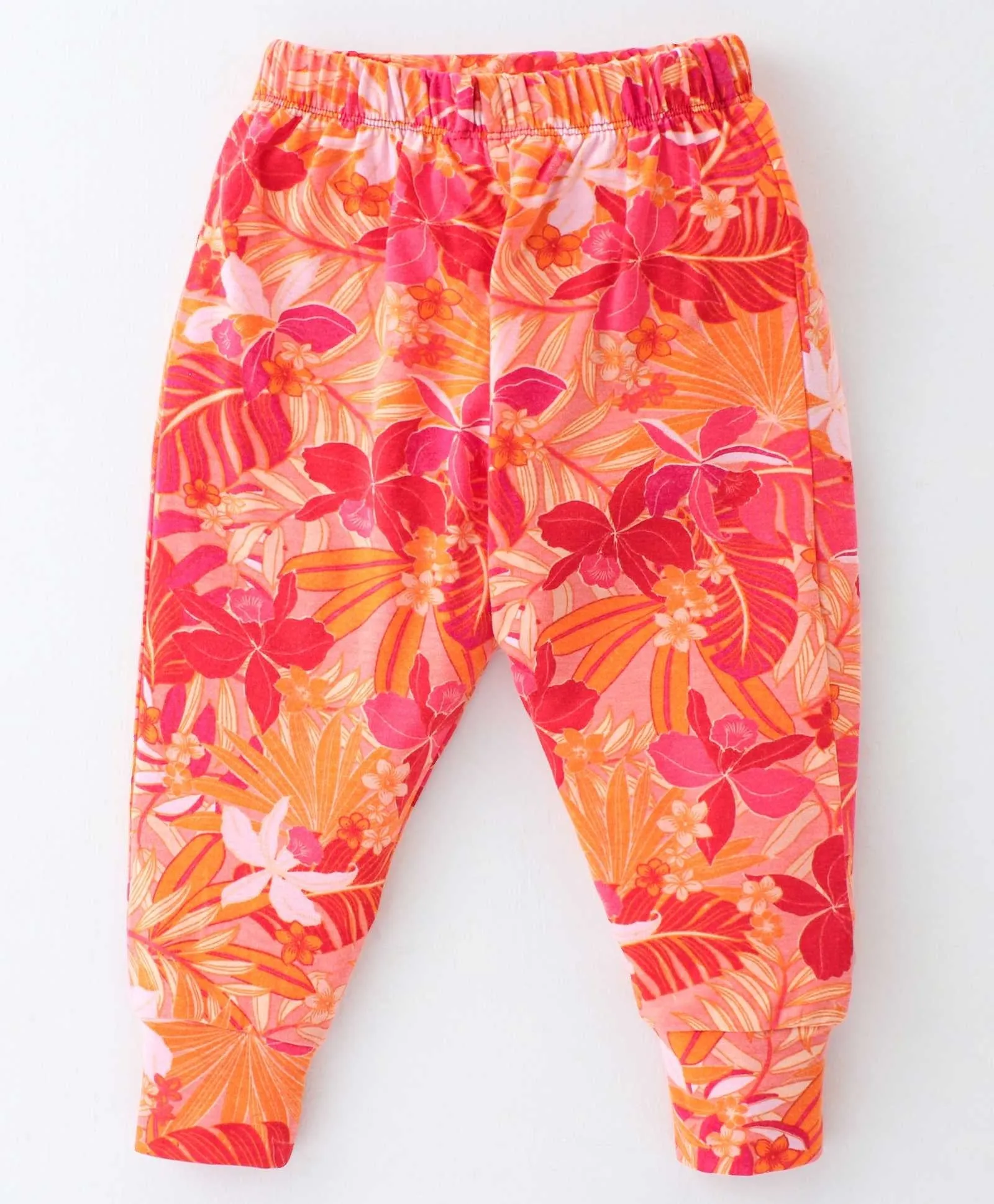 Floral with Frill Top Jogger Set