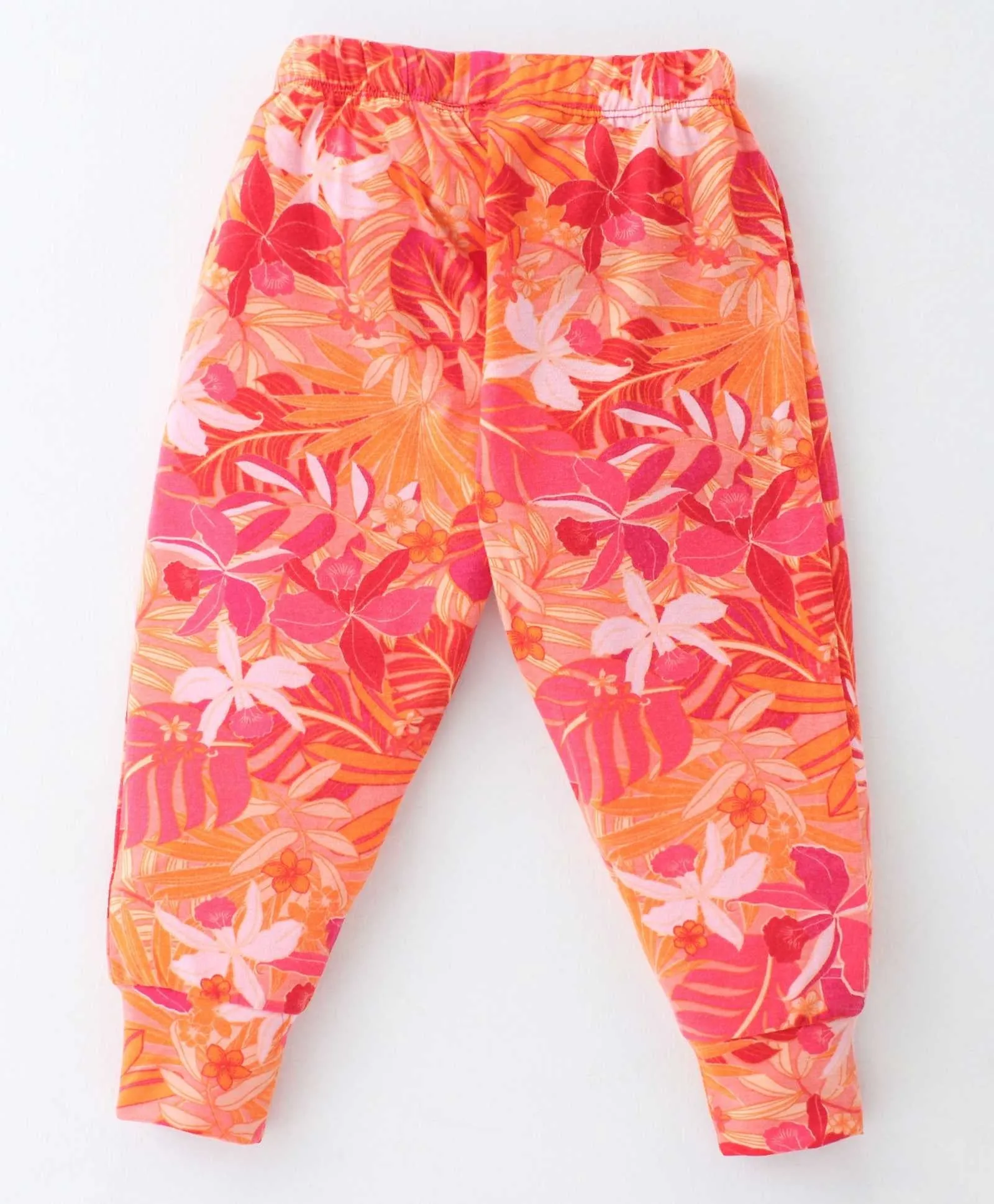 Floral with Frill Top Jogger Set