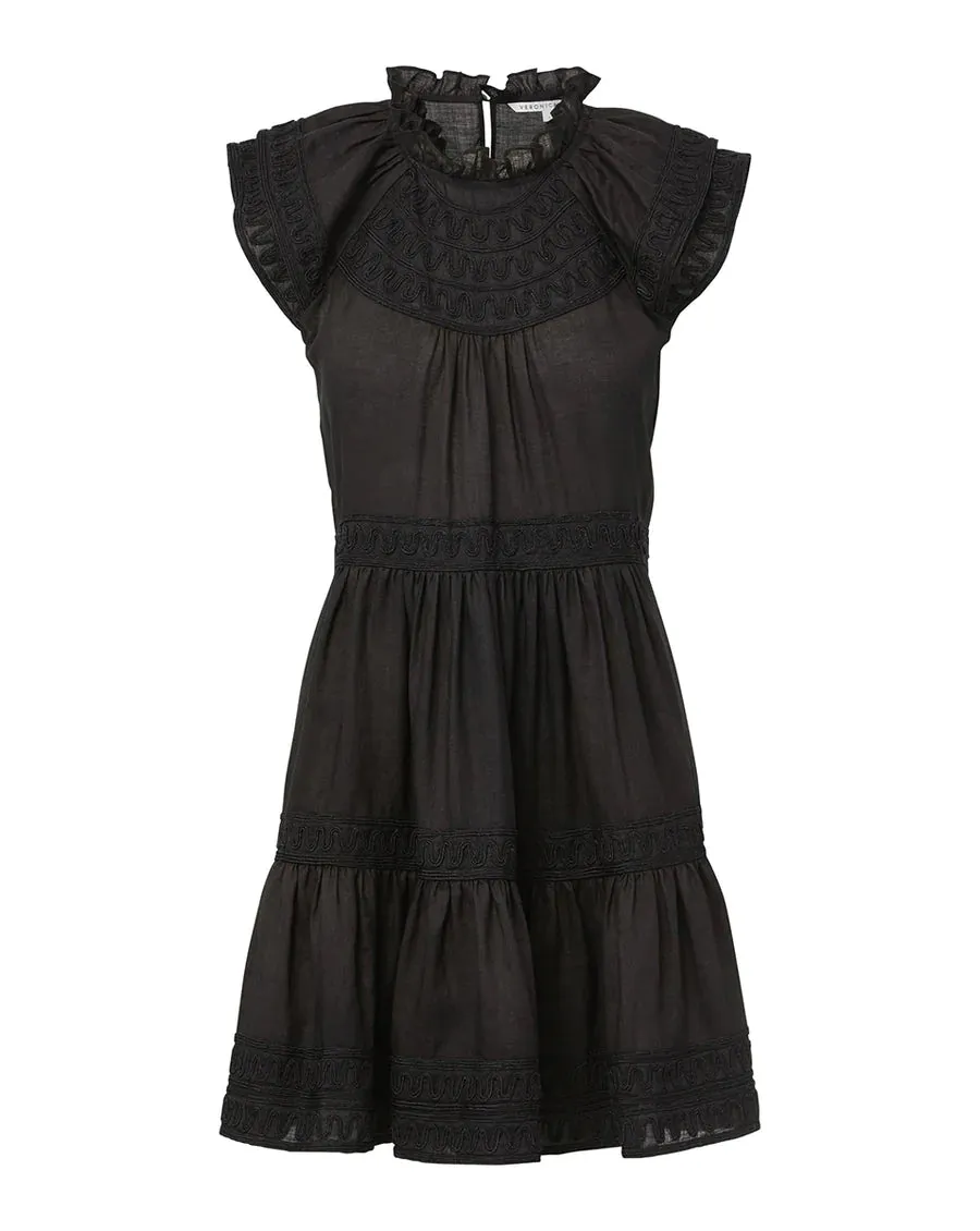 Keely Tiered Dress - Black