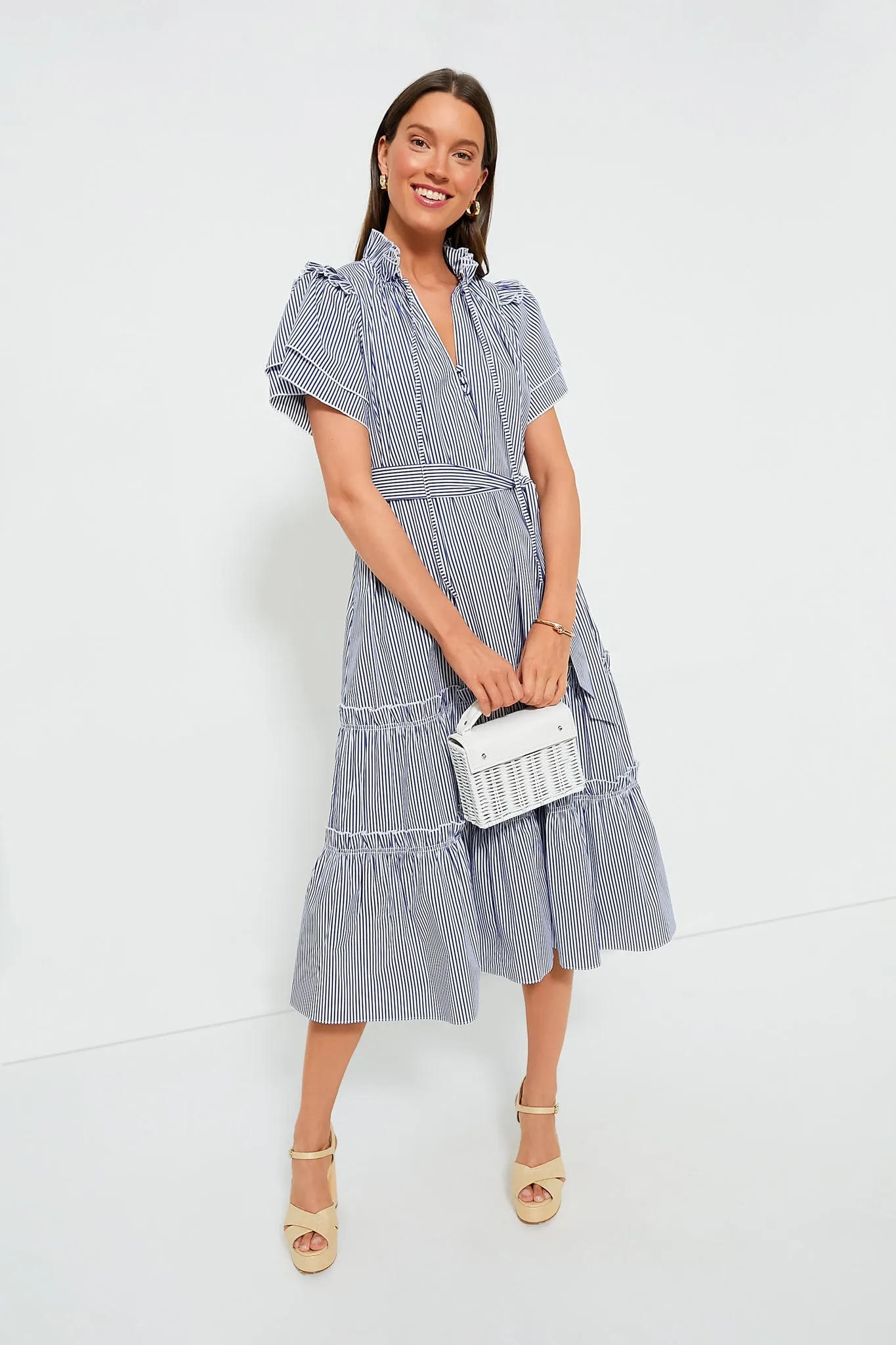 Light Blue Stripe Matthews Dress