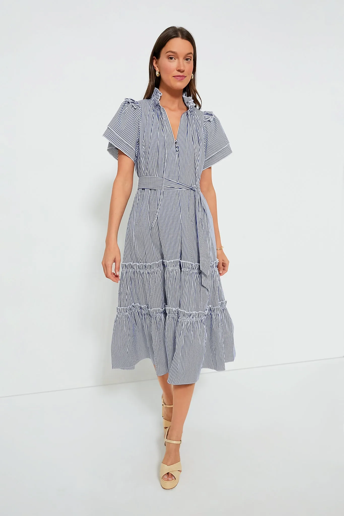 Light Blue Stripe Matthews Dress