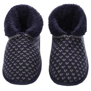 Men's Premium Knit Short Boot Slipper