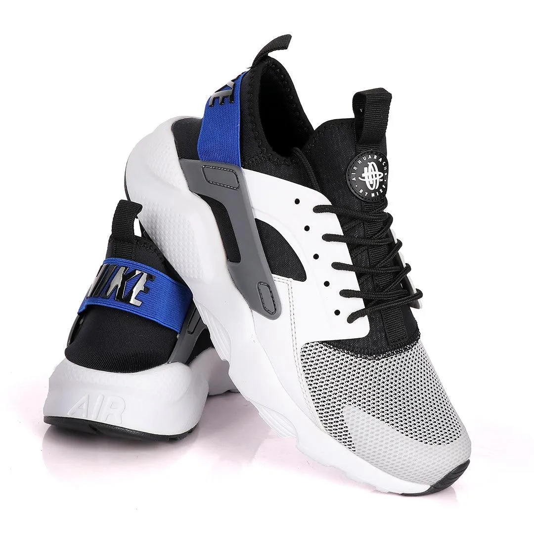 NK Huarache Ultra White Racer Blue Black And Dark Grey Sneakers