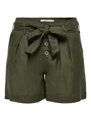 Onlviva Life Hw Belt Shorts Pnt Noo - Army