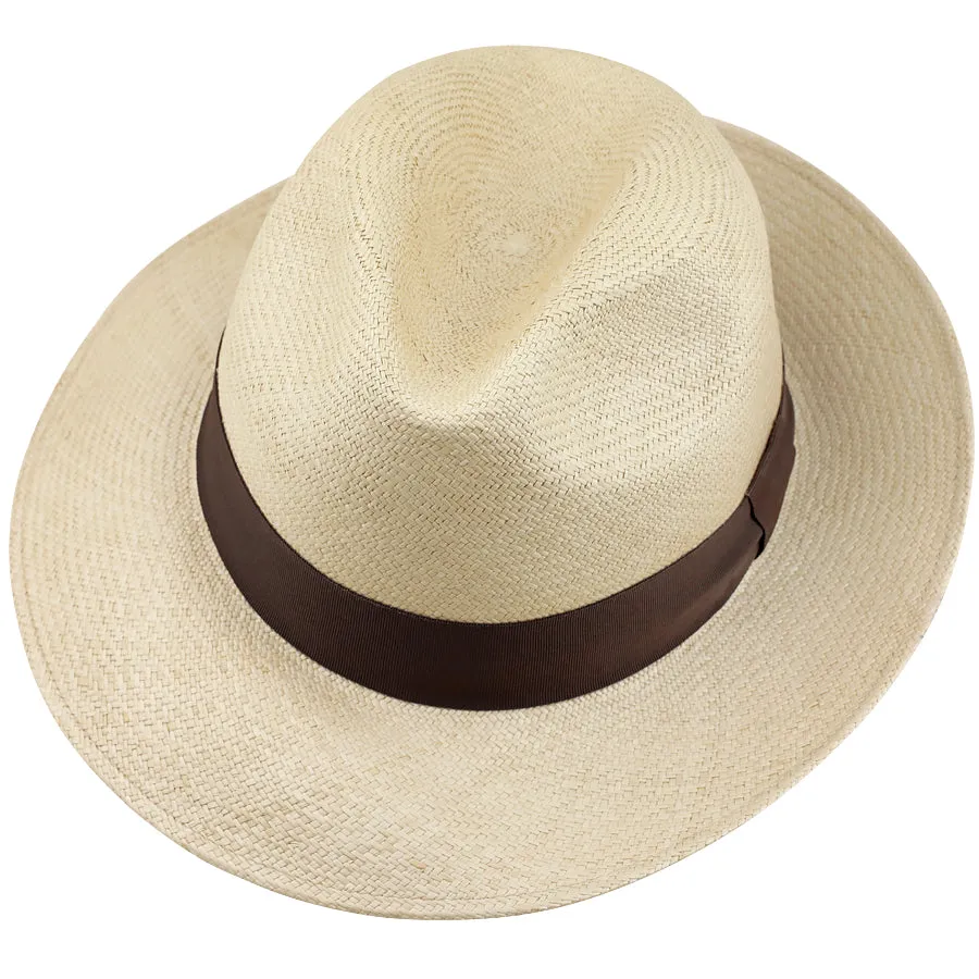 Panama Hat - Sand / Brown Ribbon - Llano