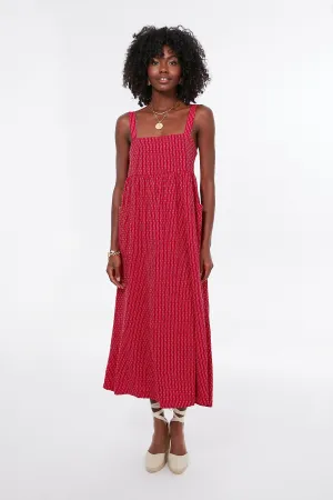 Red Geneva Maxi Dress