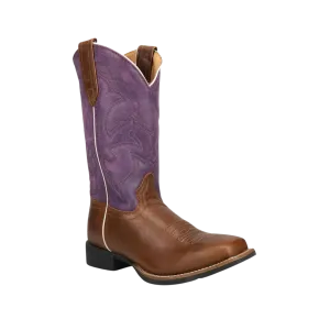 Roper Footwear Women's  Purple Leather Shaft Boots