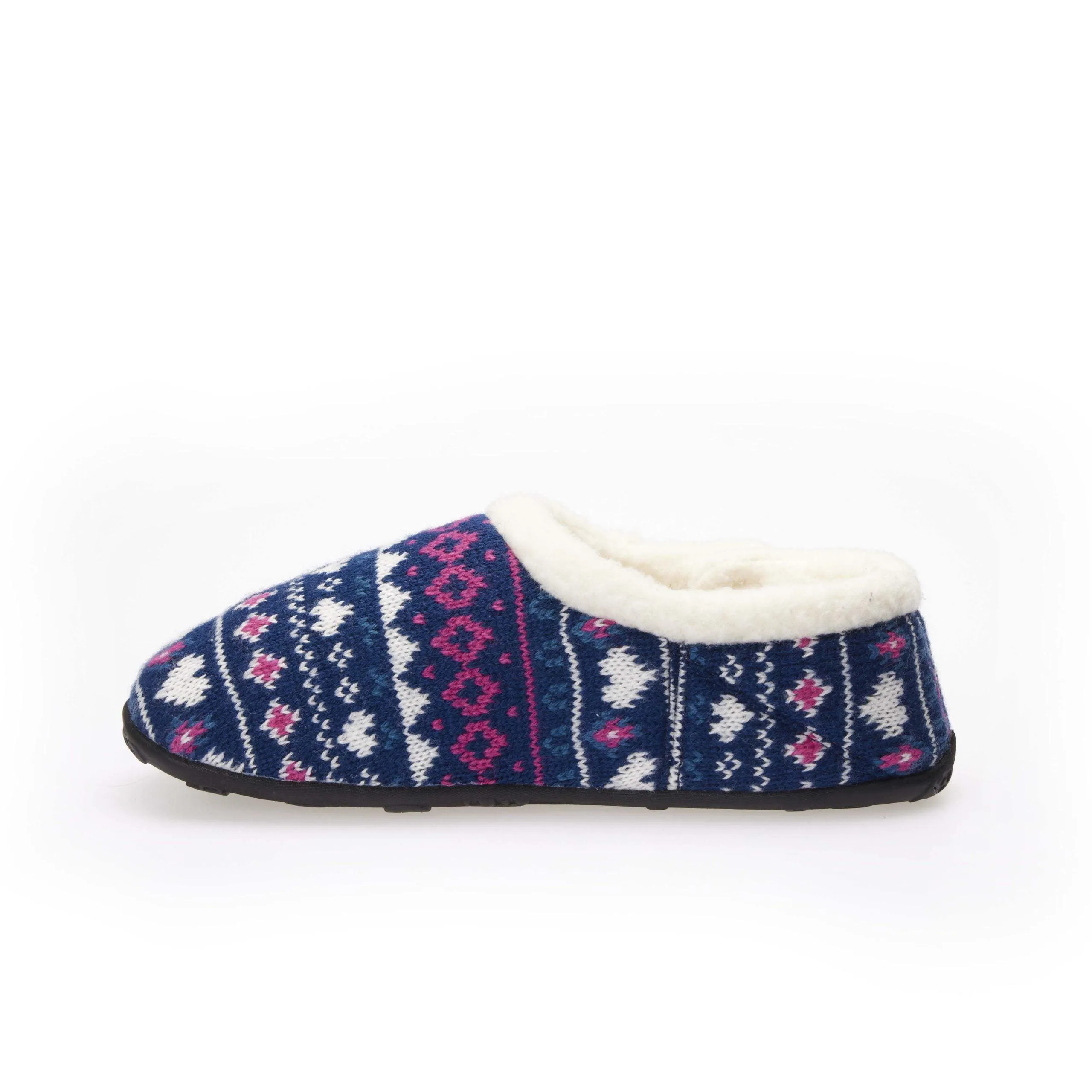 Serena - Navy Pink Nordic Women's Slippers