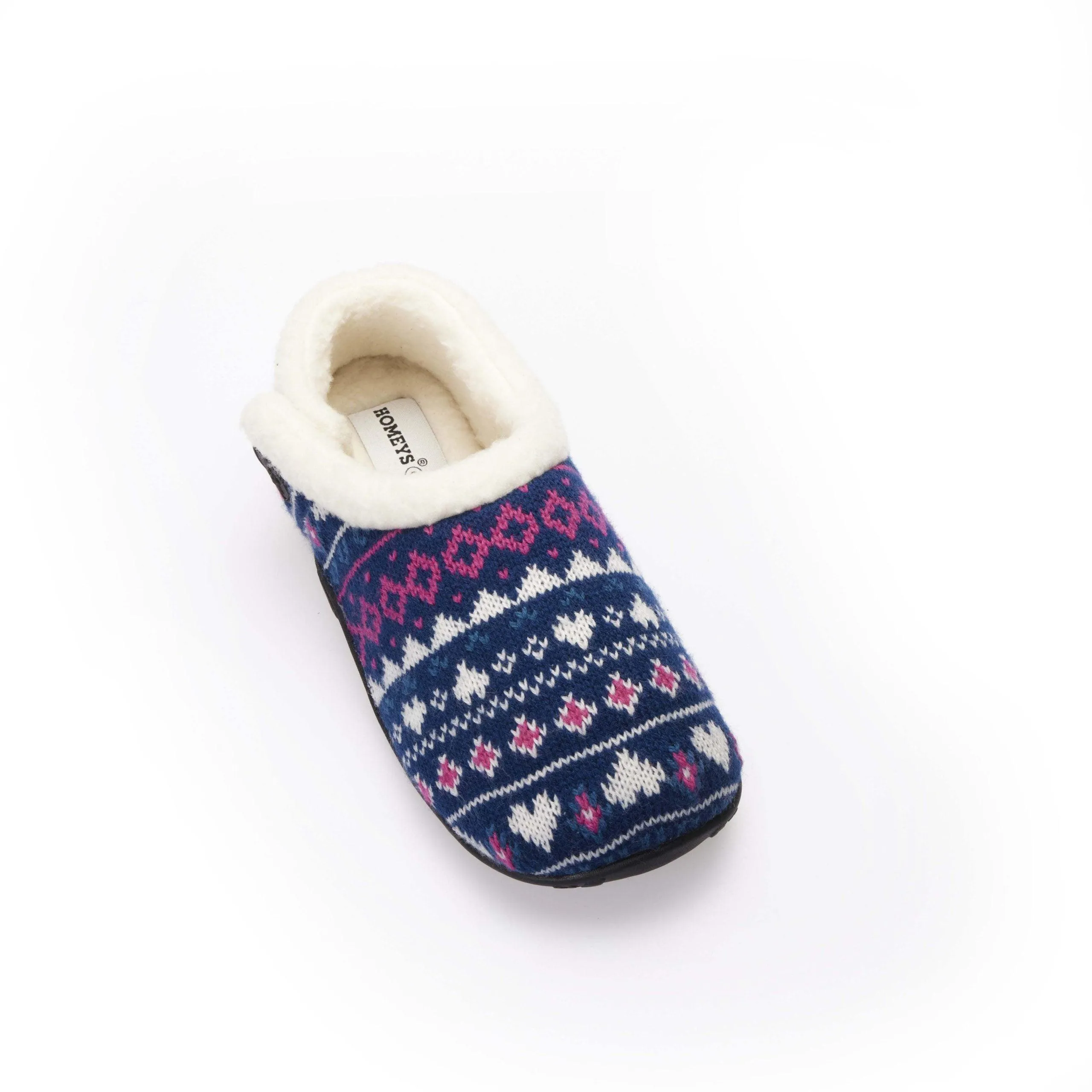 Serena - Navy Pink Nordic Women's Slippers