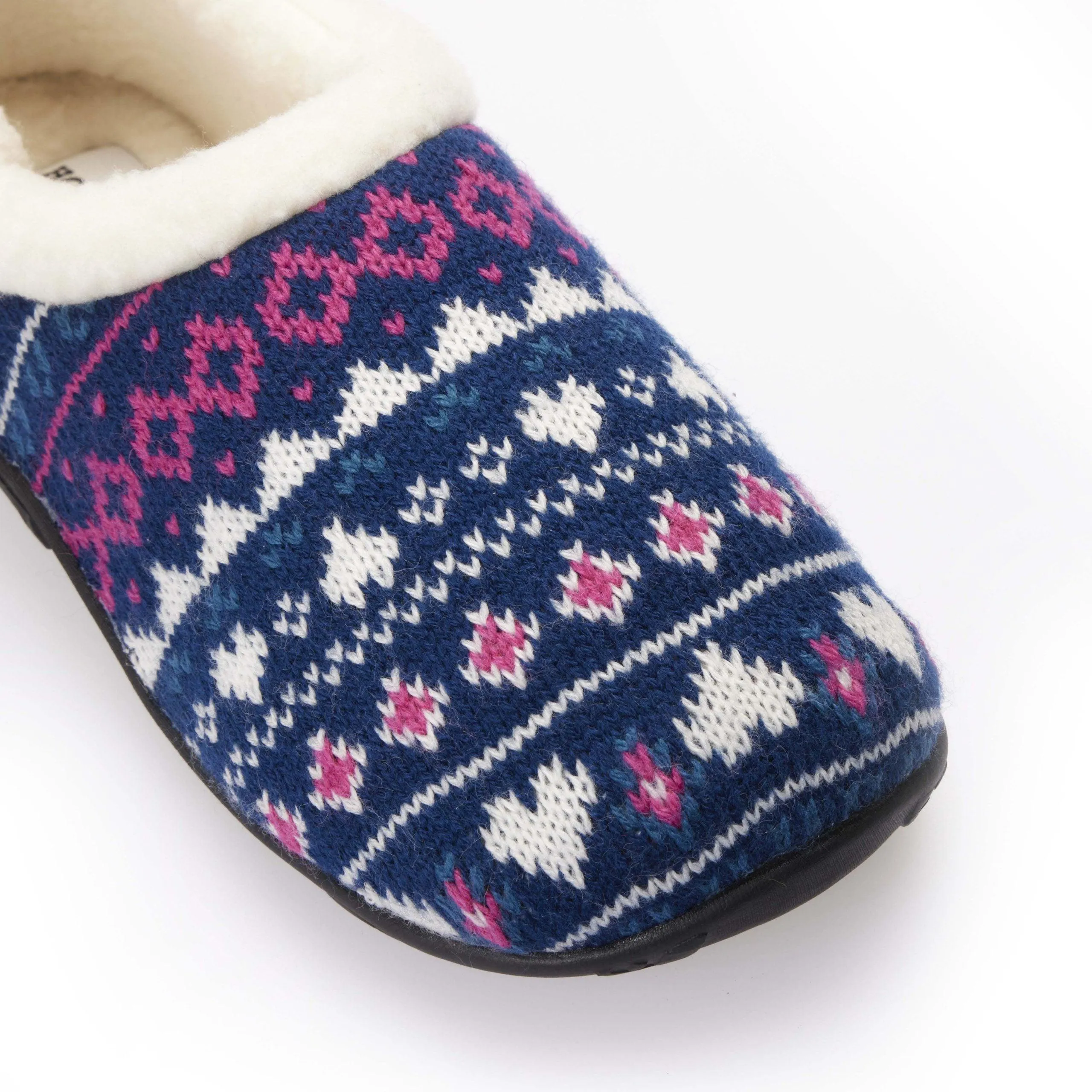 Serena - Navy Pink Nordic Women's Slippers