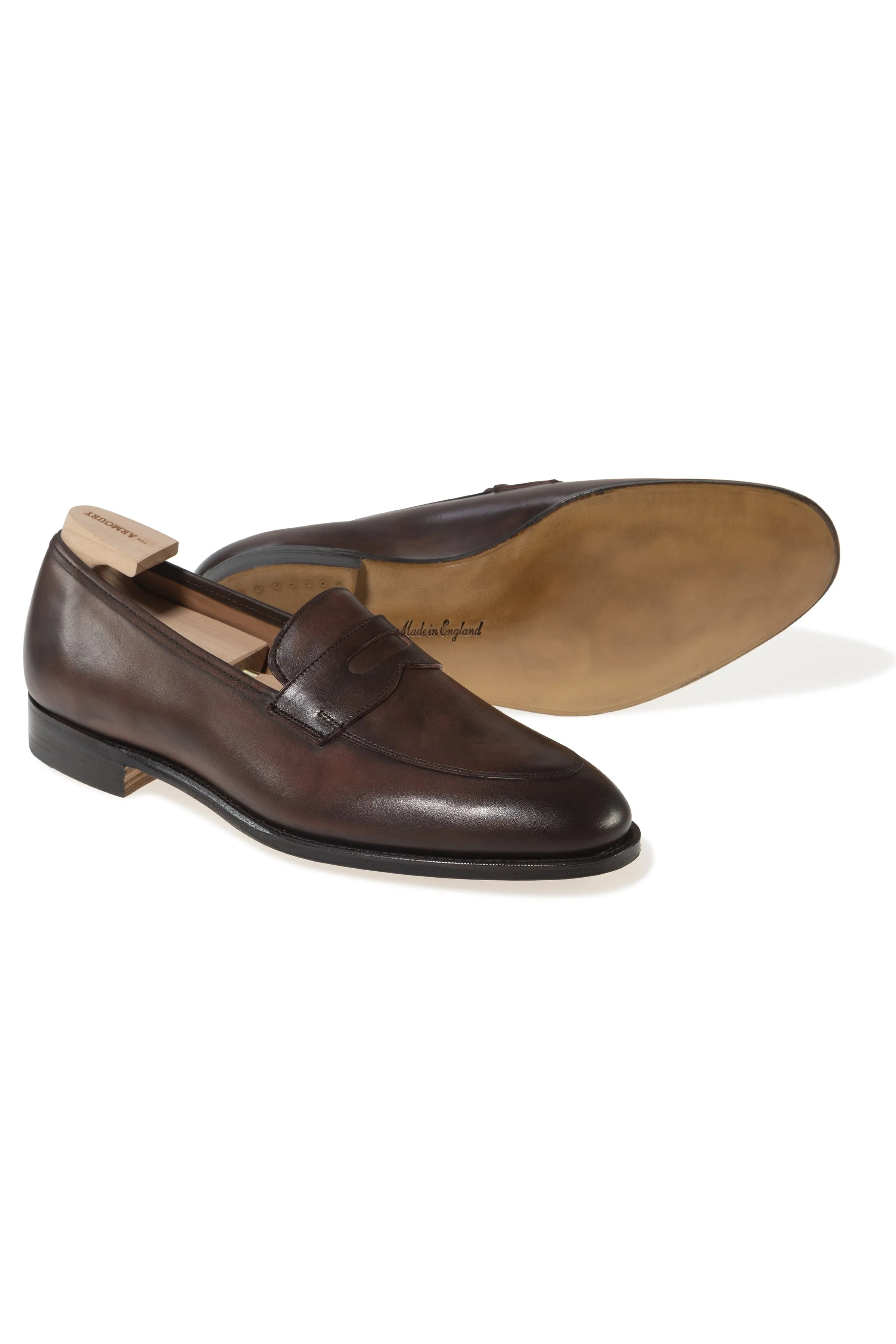 The Armoury Jiro Duane Espresso Calf Penny Loafers *factory seconds*