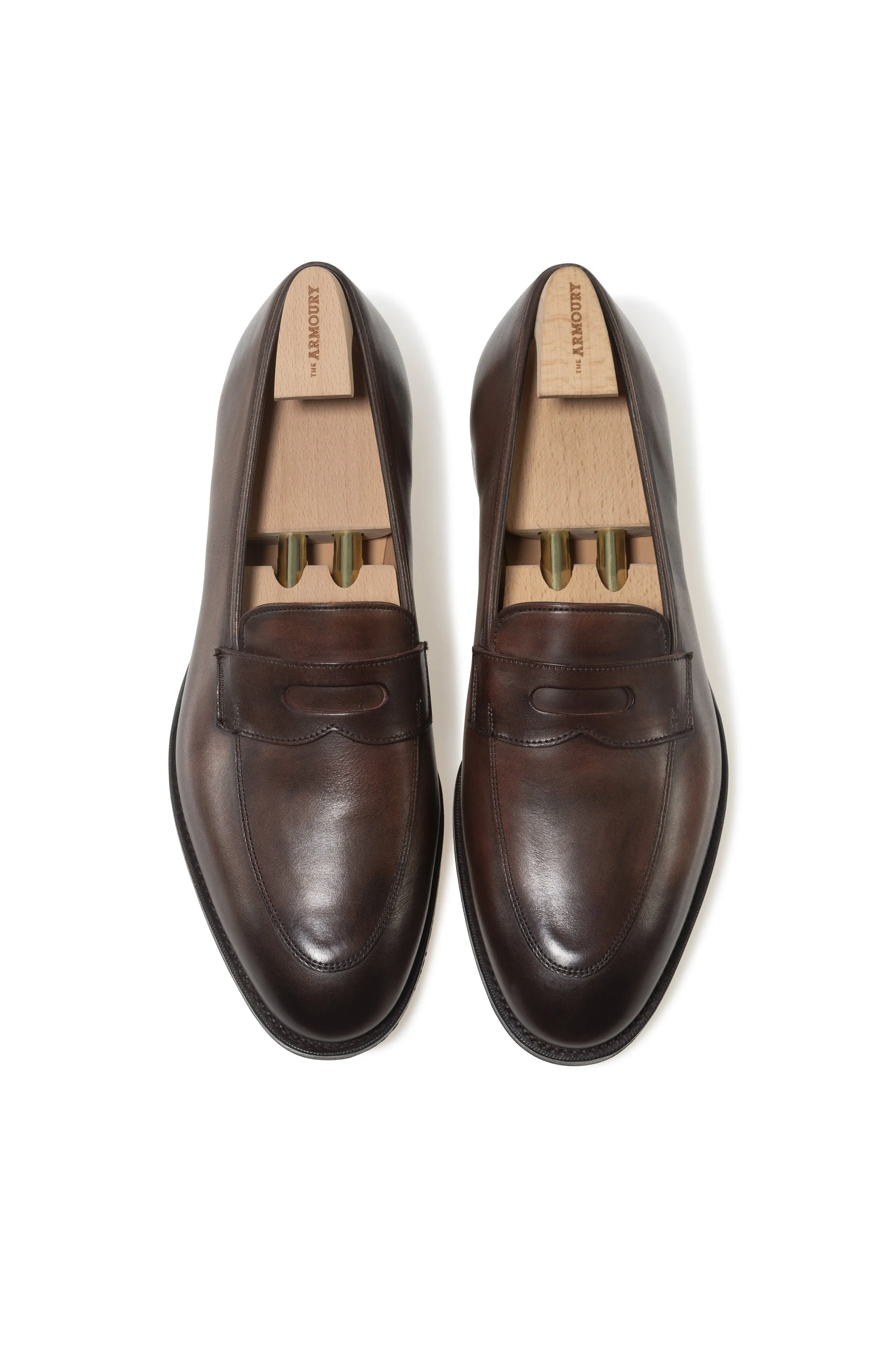 The Armoury Jiro Duane Espresso Calf Penny Loafers *factory seconds*