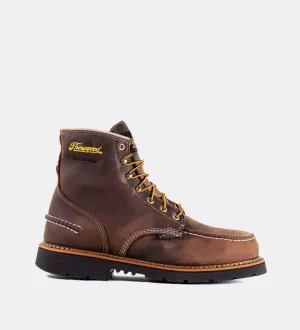 Thorogood 1957 Series Waterproof 6" Safety Moc Toe Work Boots for Men