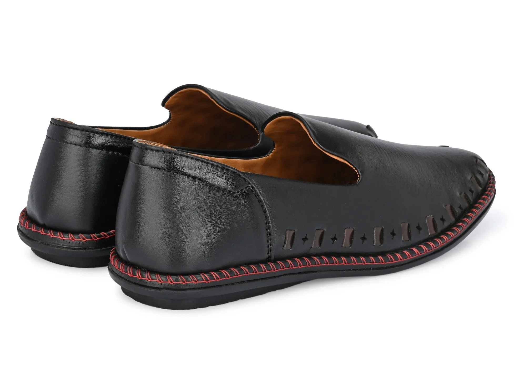 Toro Blu Leather Star Loafers