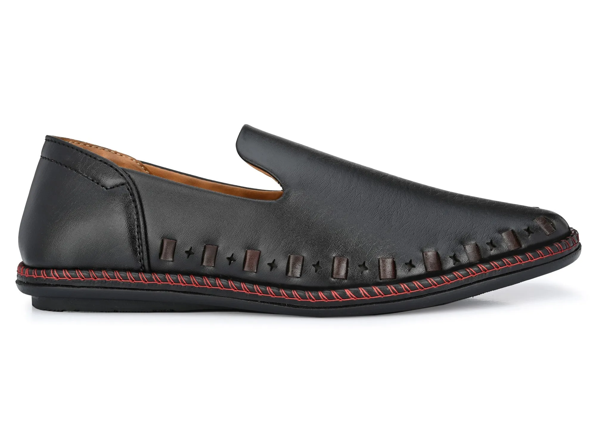 Toro Blu Leather Star Loafers