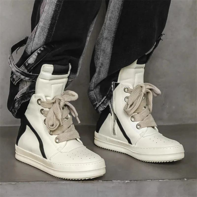 Trend4us Men's High-Top Casual Street Sneakers