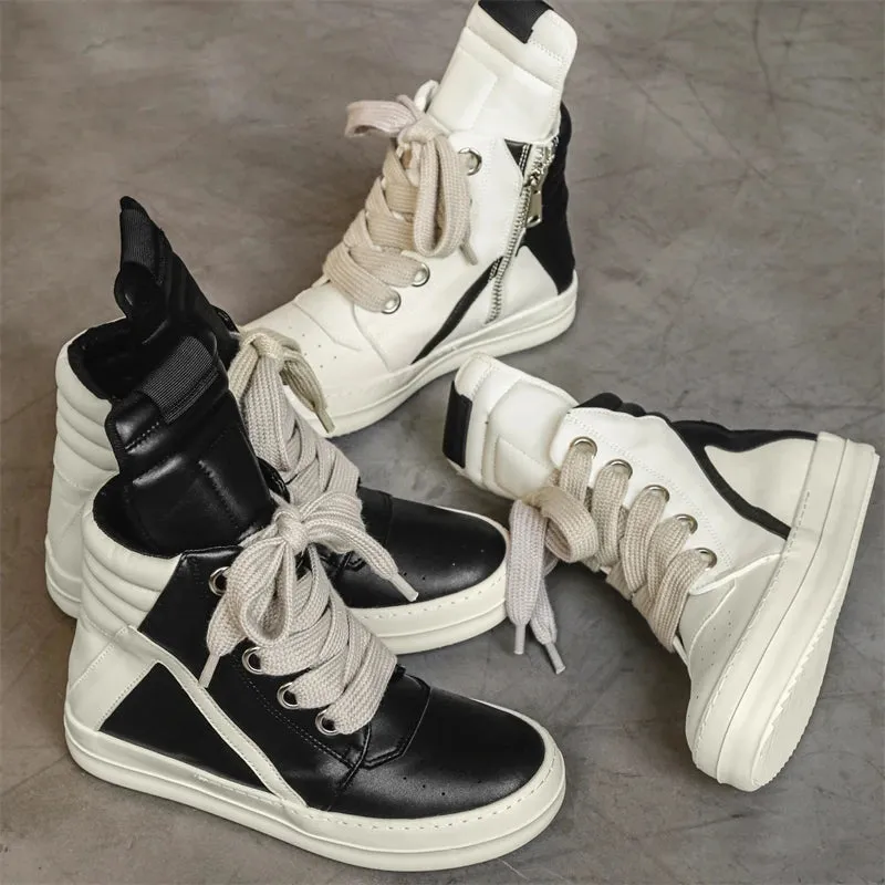 Trend4us Men's High-Top Casual Street Sneakers