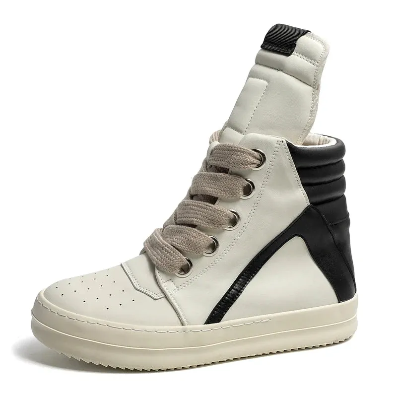 Trend4us Men's High-Top Casual Street Sneakers