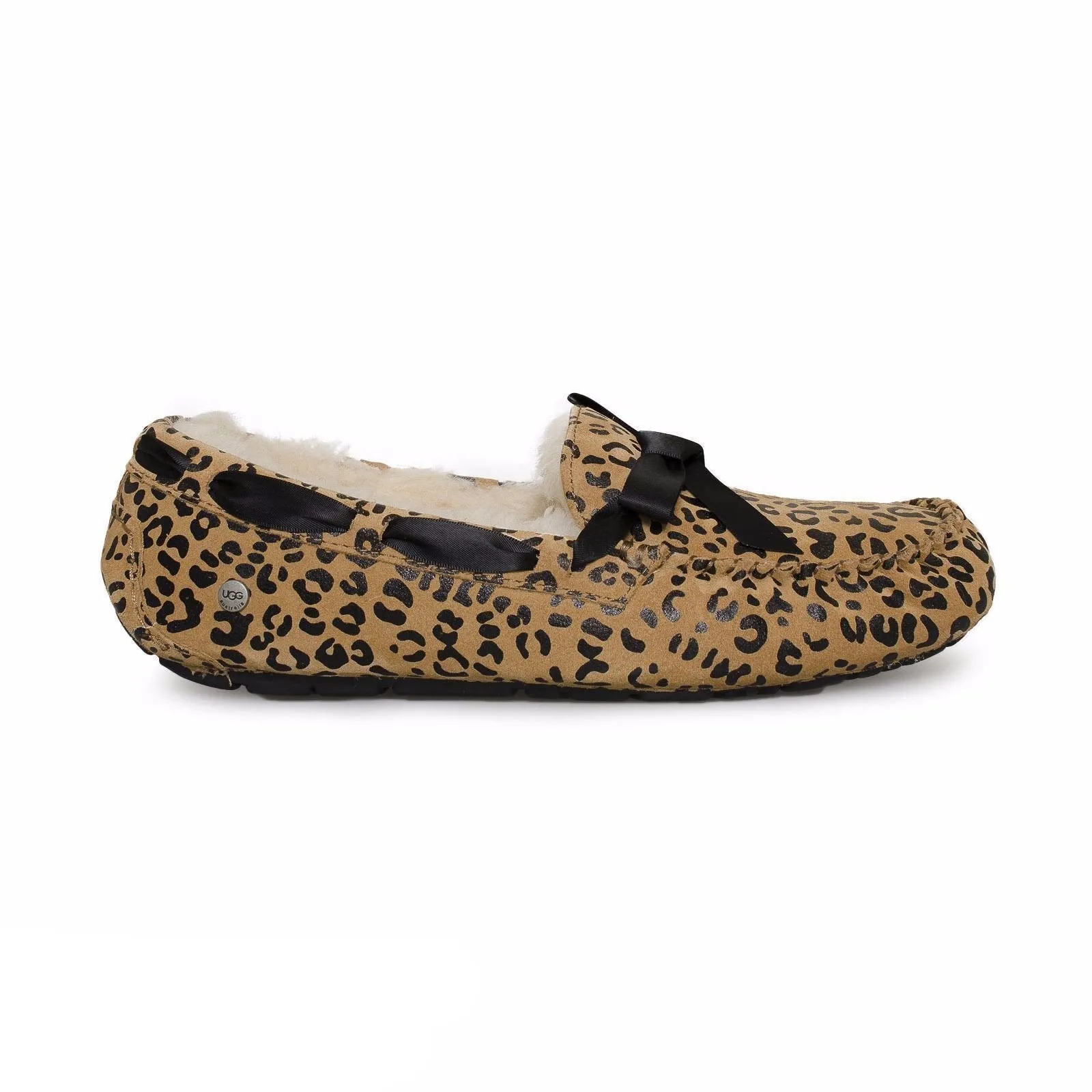 UGG Dakota Leopard Bow Slippers