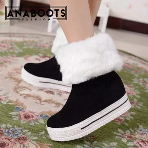 Wedges Warm Fur Med-calf Snow Boots