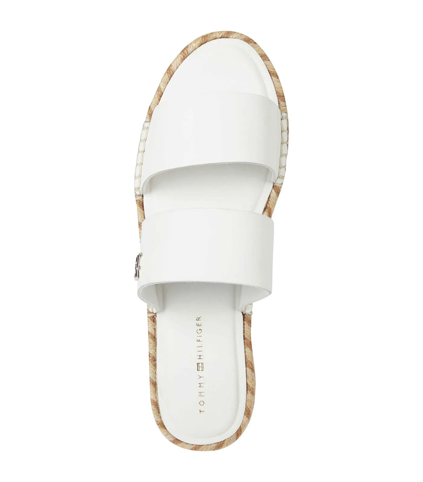 Women's Leather Flat Espadrille Sandals