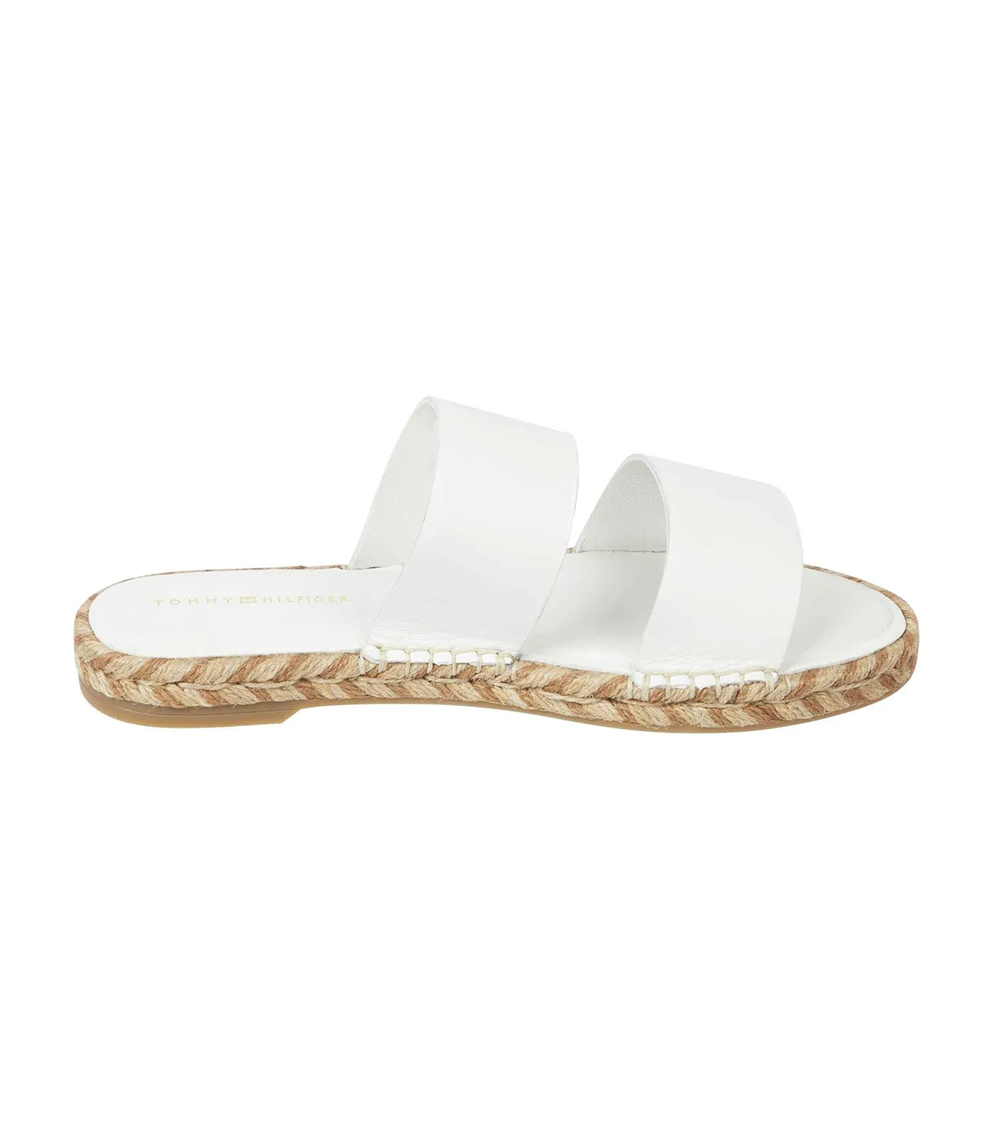 Women's Leather Flat Espadrille Sandals