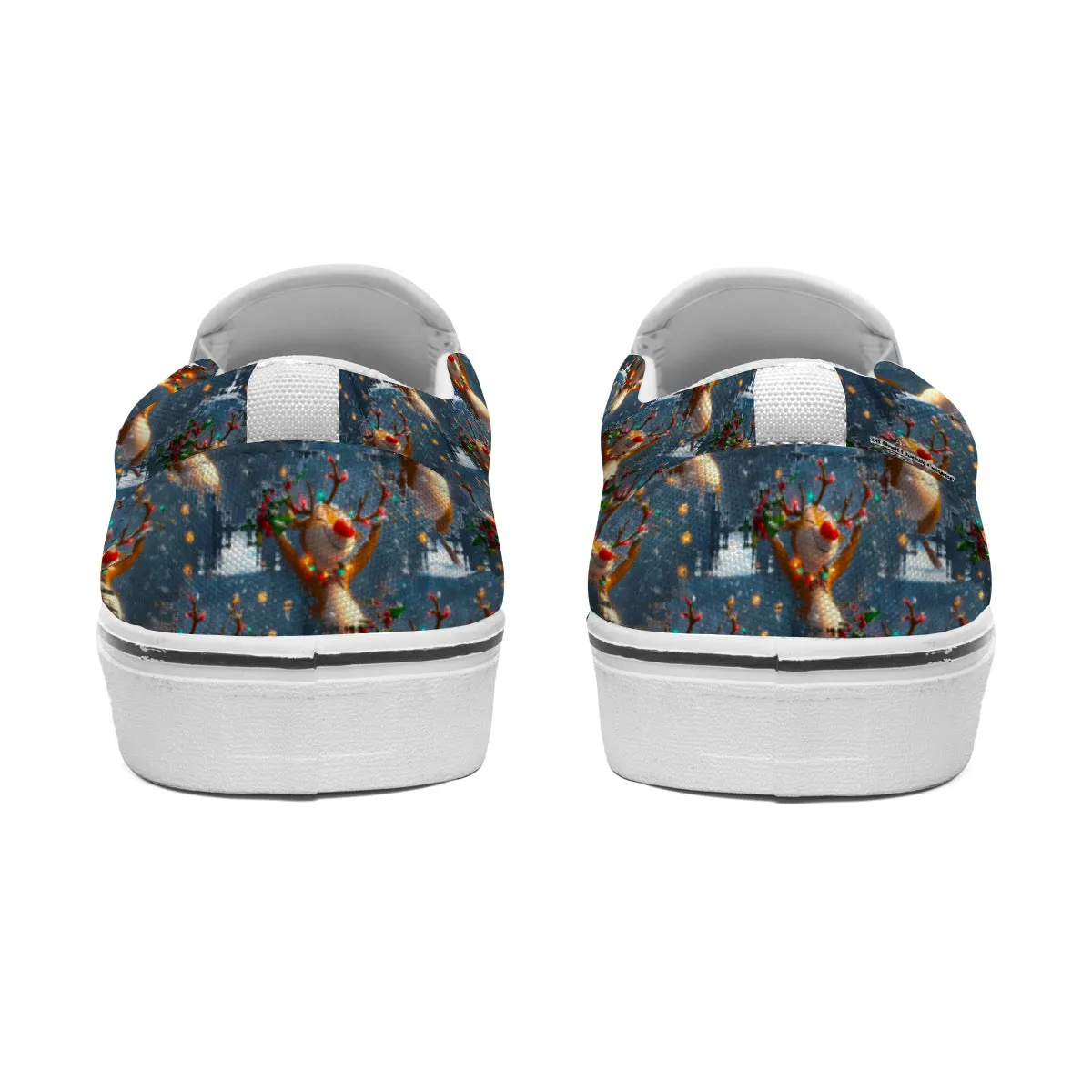 Women's Slip On Sneakers Christmas print